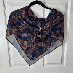 *New* Joyfolie Chels Large Floral Navy Scarf